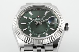 Meilleure qualité mécanique étanche 42mm ZF usine ETA 2824 mouvement 326934 904l acier multifonction montre verte - Product Image 3