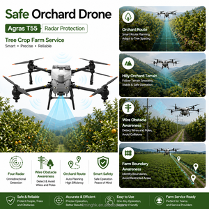 โดรน Agras T50 Safe Orchard พร้อมเรดาร์คลื่นมิลลิเมตร สำหรับการปฏิบัติงานในสวนผลไม้ พื้นที่ลาดชัน ไร่นา แพ็คเกจสำหรับผู้รับเหมาให้บริการ - Product Image 1