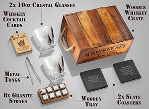 <span class=keywords><strong>2024</strong></span> vente chaude cadeaux de whisky pour hommes whisky pierres coffret cadeau Bourbon cadeaux pour lui mari - Product Image 5