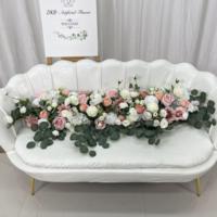 Fleurs artificielles de table de qualité supérieure, arrangement flexible, pour la décoration de cérémonie de mariage