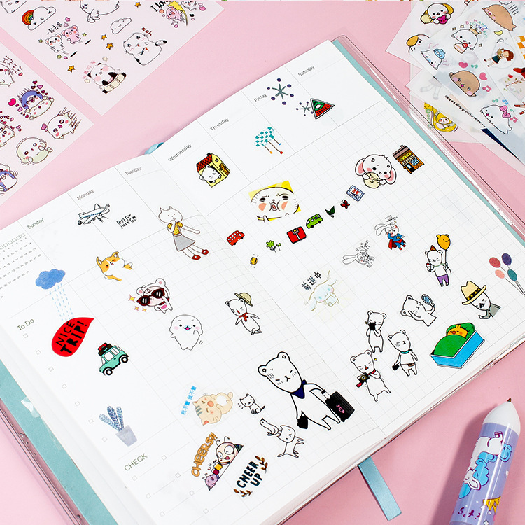 Vintage ins journal diary photo craft decorative DIY block stickers book stationery art supplies