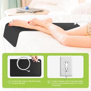 Jinke ISO13485 Leitfähig keit Carbon Gummi platte für Erdung Erdung sbett matte Ansi-statische Fuß therapie Pad Yoga Mat - Product Image 4