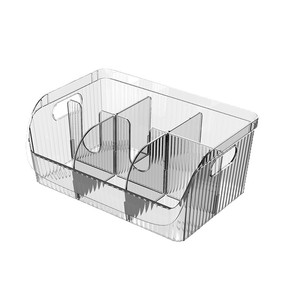 Transparent Mask Storage <b>Box</b> With Dividers Large Capacity Cosmetic Organizer Desktop Storage For <b>Makeup</b> And Skincare Products - Product Image 5