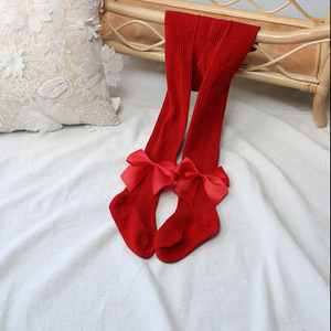 <span class=keywords><strong>Leggings</strong></span> colorati in maglia di cotone a coste per bambine 0-6T bambini piccoli stile spagnolo calze collant collant Casual - Product Image 6