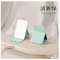 Miroir de Retouche Clair Pliant de Voyage Portable Compact