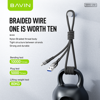 BAVIN Vente en gros Excellent CB353 18w Type C USB C Chargeur rapide pour téléphone portable Câble de données USB