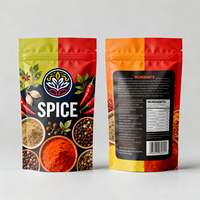 Sacs alimentaires imprimés sur mesure, emballages en plastique, sachets refermables, sachets réutilisables pour assaisonnements et épices, sachets Doypack