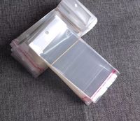 Sacs en plastique transparents OPP personnalisés en gros, autocollants, pour l'emballage de bijoux, fourniture d'usine
