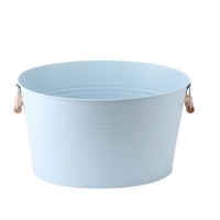 Seau à glace grande capacité avec poignées, idéal pour les fêtes, les barbecues et les bars, pour refroidir les bouteilles, les canettes de bière ou les boissons
