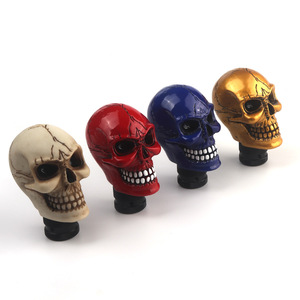 Automatic Gear Shift <strong>Knob</strong> Skull Personalized Modification Sport Lever Gear Stick Universal Manual Head Lever Auto Parts 9 Color - Product Image 1