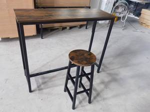 Factory Direct Metal Wall High <strong>Bar</strong> <strong>Table</strong> Set <strong>Round</strong> <strong>Bar</strong> <strong>Stool</strong> <strong>and</strong> Chairs for Kitchen or Living Room for Restaurant or Home Use - Product Image 6