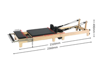 Celux Machine de Pilates Reformer Pliante Portable en Bois de Chêne/Érable pour Usage Domestique, Pilates-Reformer en Bois, Pilates Maquina à Domicile