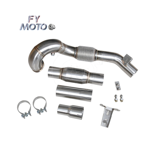 3,5 ''Catted Downpipe para VW Golf MK7 MK7.5 GTI / Seat Leon Cupra 5F/RS 5E <span class=keywords><strong>TFSI</strong></span> / <span class=keywords><strong>A3</strong></span> 1,8 T 2,0 T - Product Image 1