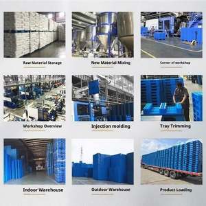 <span class=keywords><strong>Pallet</strong></span> <span class=keywords><strong>Euro</strong></span> in HDPE di Alta Qualità a Singola Faccia con Ingresso a 4 Vie per Uso Industriale con Tubo in Acciaio <span class=keywords><strong>H1</strong></span> - Product Image 6