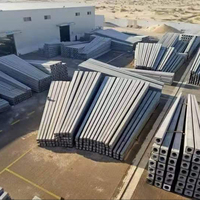 Molde para Postes Eléctricos de Hormigón, Molde Rectangular para Postes de Hormigón, Línea de Producción de Postes Cuadrados de Hormigón para Electricidad