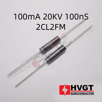Diode redresseuse haute tension HVGT 2CL2FM 20KV 100mA 100nS, boîtier à trous, -40~+125°C, certifiée ROHS/SGS, montage en ligne