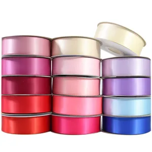 25mm 1 inch 196 colors High Quality Satin Ribbons Christmas Wedding Birthday Party Decoration Halloween Gift Wrapping Ribbons