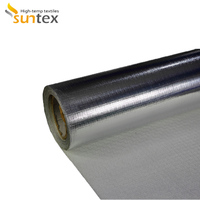 Tissu isolant thermique de 15 m, papier d'aluminium laminé en fibre de verre résistant à la chaleur