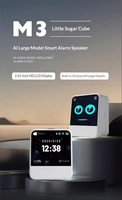 Haut-parleur robot intelligent IA, écran tactile de bureau, réveil Bluetooth, compagnon vocal IA pour enfants et étudiants, lecteur audio