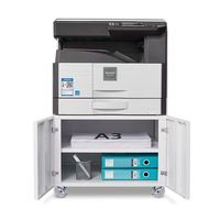 Meubles de bureau, support multifonctionnel en métal pour photocopieur, armoire pour photocopieur, support mobile pour imprimante avec roulettes