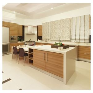 Prima bois <span class=keywords><strong>garde</strong></span>-<span class=keywords><strong>manger</strong></span> moderne complet ensemble de conceptions de stockage armoire <span class=keywords><strong>acheter</strong></span> des armoires de cuisine prêt à assembler pour meubles de cuisine - Product Image 2