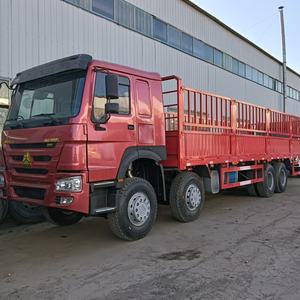 Truk pekerjaan berat bekas HOWO 8x4 truk sampah 8.5m truk pagar 371-375 tenaga kuda - Product Image 1