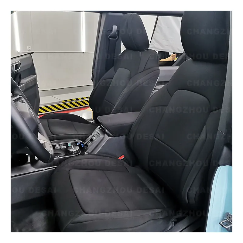 Custom All Season Car Interior Accessories Neoprene Car Seat Cushion Protector Seat Cover for Ford Bronco 4 Door 2021 2022 2023