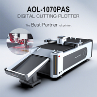 Plotter de Corte Automático de Cama Plana AOYOO, Cortador de Vinilo para Cajas de Pizza y Pegatinas, Mesa de Vacío