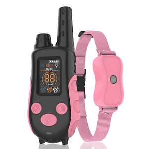 Wiederauf lad bares wasserdichtes Haustier-Trainings halsband für den Außenbereich Elektronischer Trainer für Hunde/Katzen Rinden kontrolle aus strap azier fähigem Kunststoff - Product Image 2
