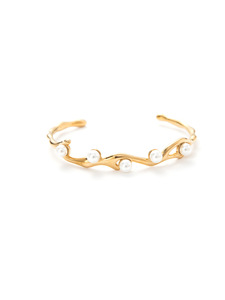 กำไลข้อมือสแตนเลสชุบทอง 18K รุ่น SZ062 ดีไซน์กิ่งไม้ธรรมชาติ พร้อมจี้ห้อย  ไม่ก่อให้เกิดอาการแพ้ ไม่หมองคล้ำ - Product Image 6