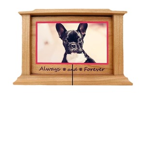 Pet Cremation <b>Urn</b> Wooden Rectangle Pine 4.3x6.5x4.6 Inches Durable Pet Memorial for <b>Cat</b> and Dog - Product Image 5