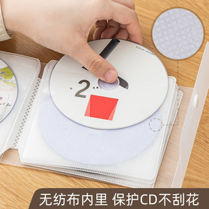 Cd Sleeve 12 Pack Transparent Plastic With Non Woven Inner For Cd Dvd Protection - Product Image 1