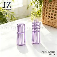 Tube de brillant à lèvres transparent 3 ml Jinze avec logo personnalisé, grand applicateur carré, emballage cosmétique vide