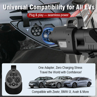 Adaptateur de charge rapide pour véhicules électriques OLINK CCS2 vers GBT 400A 400kW 1000V DC avec Bluetooth pour voitures électriques BYD NIO GBT