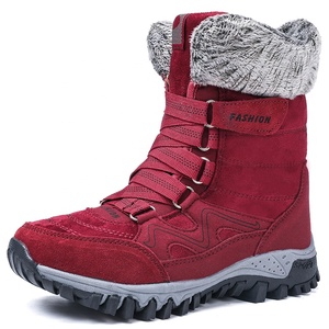 Winter non-slip mother snow boots warm flat grandma shoes thickened high cotton shoes for <span class=keywords><strong>the</strong></span> elderly walking shoes - Product Image 2
