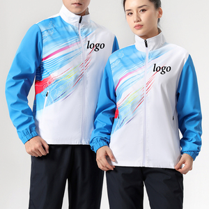 Conjuntos de ropa deportiva personalizables OEM Traje de correr con cremallera completa con malla de tacto suave y estilo ajustado - Product Image 3