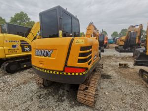Mini-excavatrice d'occasion Sany SY60 de 6 tonnes, marque chinoise, engin de construction sur chenilles, avec moteur d'origine pour Sany - Product Image 6