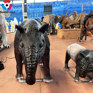 Modelli di Animali Animatronici Personalizzati a Grandezza Naturale per Parchi a Tema Tapir Malese Reale Cavalcabile in Vendita - Product Image 4