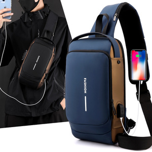 Fashion Crossbody Bag Men Large Capacity Oxford Cloth Chest Shoulder Bag Breathable Waterproof Ultralight Everyday Use Spring - Product Image 2