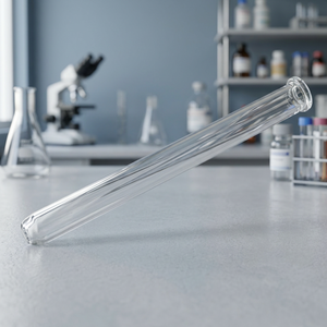 G004-02-18-A Forma de U 4.8 x 40 mm. Pipeta cuentagotas de vidrio borosilicato premium, directo de fábrica, para cosméticos, farmacéutica y laboratorio - Product Image 1
