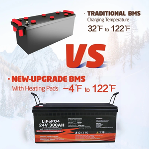 Fuyue 12V <b>24V</b> 100Ah 200Ah 280Ah 300Ah 400Ah 460Ah 600Ah Lithium Ion <b>Batteries</b> Pack JBD BMS for Solar Marine Off-Grid System - Product Image 4