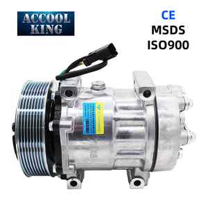Compresor de Aire Acondicionado para Automóvil 8119628 de 123 mm, 8 Piezas, 24 V, para Automóvil Volvo Truck FH07 FH12 1993-2013 - Product Image 1