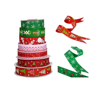 Production wholesale love grosgrain ribbon customized ribbon packaging christmas decoration party ribbon roll