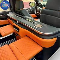 Cloison de séparation TV en cuir PU de luxe Dingkong, personnalisable pour Vito W447 V Class Metris Sienna Hiace Escalade RS G008