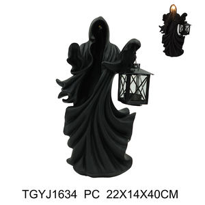 Statue de la Mort noire 2025, robe émouvante, figurine de bureau en résine <span class=keywords><strong>Nightcrawler</strong></span>, ornements, sculpture de fantôme d'horreur, décorations - Product Image 1