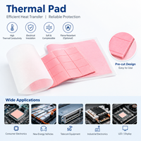 Coussin thermique conducteur en silicone pour appareils électroniques IoT, cartes de contrôle, composants d'alimentation, dissipation thermique, gestion thermique