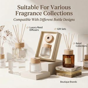 Vietnam WeWood Bouchon en bois premium pour diffuseur à roseaux, logo personnalisé gravé au laser, fournisseur de bouchons pour bouteilles d'aromathérapie domestique - Product Image 3