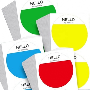 Etiquetas Adhesivas Personalizadas de Papel Kraft Anti-Falsificación, Etiquetas de Nombre a Color, Etiquetas Grandes para Ropa de Eventos Escolares, Etiquetas para Brazos - Product Image 5