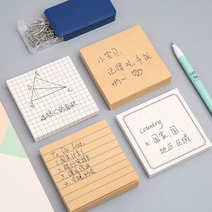 กระดาษโน้ตแบบมีเส้นตาราง ขนาด 3x3 นิ้ว จำนวน 80 แผ่น แบบกำหนดเอง ทำจากกระดาษคราฟท์  พร้อมแถบกาวในตัว ใช้งานง่าย - Product Image 4