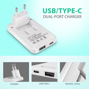 Chargeur rapide Gan avec double <span class=keywords><strong>sortie</strong></span> pour téléphone portable, compatible avec les modèles Phone <span class=keywords><strong>14</strong></span>, 15, 16, 17 - Product Image 2